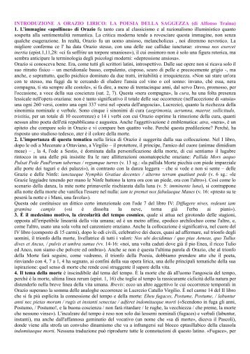 Introduzione a Orazio lirico di A. Traina