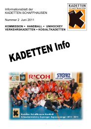 Handball - KOS - Altkadetten Schaffhausen