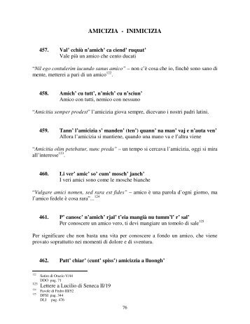 AMICIZIA - INIMICIZIA - Il Calitrano