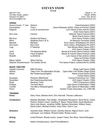 music instructor resumes
