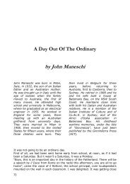 A Day Out Of The Ordinary by John Maneschi - Co.As.IT
