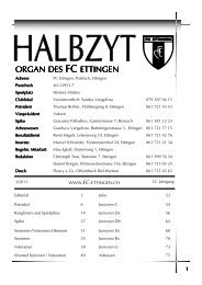 Halbzyt - FC Ettingen