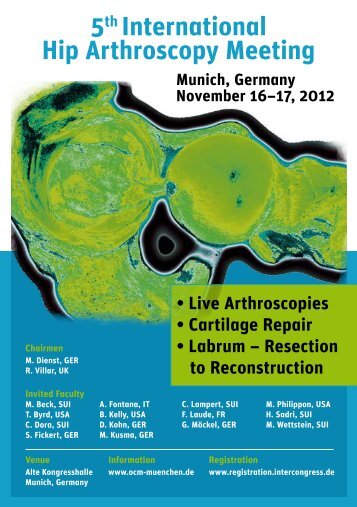 5th International Hip Arthroscopy Meeting Munich, Germany ...