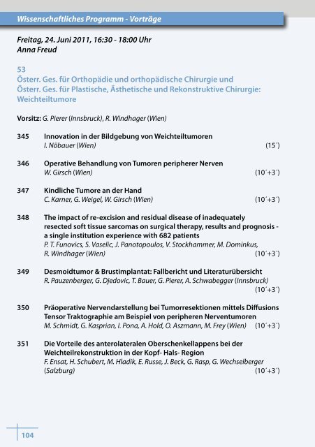 3w - 54. Österreichischer Chirurgenkongress