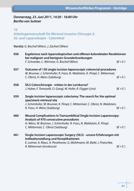 3w - 54. Österreichischer Chirurgenkongress