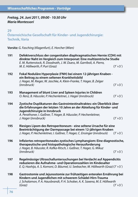 3w - 54. Österreichischer Chirurgenkongress