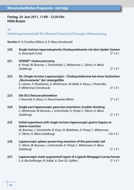 3w - 54. Österreichischer Chirurgenkongress