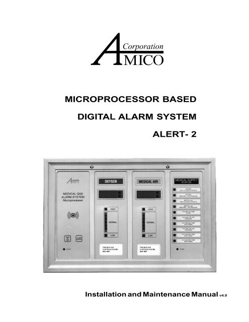 microprocessor based digital alarm system alert - Medical Gas Experts