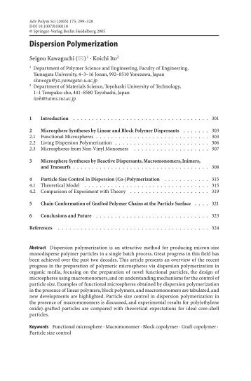 Dispersion Polymerization