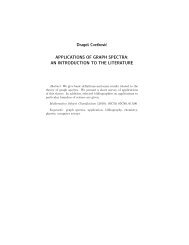 Dragoš Cvetkovic APPLICATIONS OF GRAPH SPECTRA: AN ...