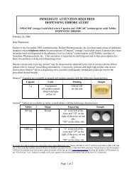 Amicar Fax Blast - Texas State Board of Pharmacy