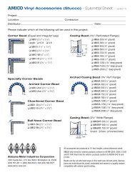 AMICO Vinyl Accessories (Stucco) - AMICO Building Products