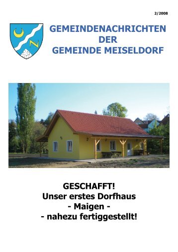 Ausgabe Gemeindezeitung 2 2008.pub - Gemeinde Meiseldorf