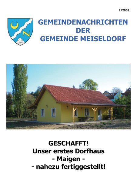 Ausgabe Gemeindezeitung 2 2008.pub - Gemeinde Meiseldorf