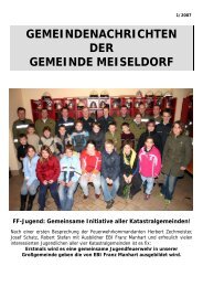 Ausgabe Gemeindezeitung 1 2007_neu.pub - Gemeinde Meiseldorf