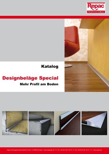 Gesamtkatalog Repac ® Profile und Leisten für Designbeläge - MAPA