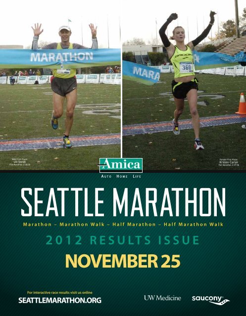 2012 RESULTS ISSUE - Seattle Marathon