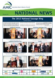 The 2012 National Sausage King - Australian Meat Industry Council