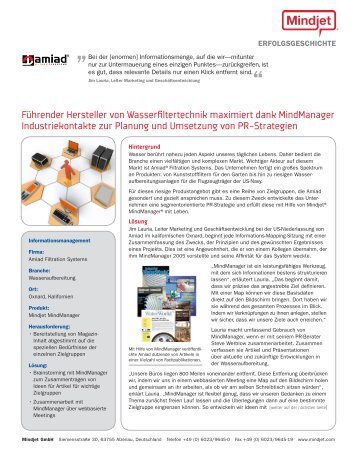 Page 1 Mindjet GmbH Siemensstraße 30, 63755 Alzenau ...