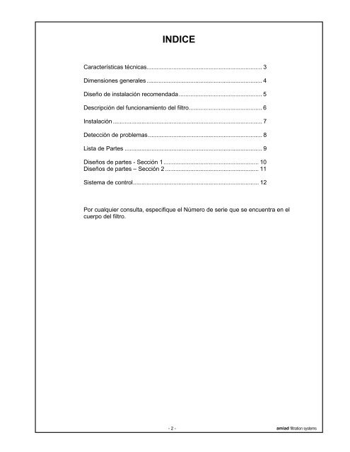 Filtros - Amiad HydroTafb