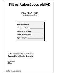 Filtros - Amiad Saf4500