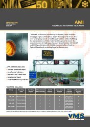 VMS MS4 data sheet - Variable Message Signs Limited