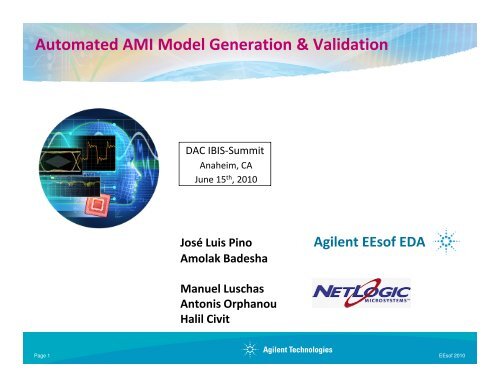 Automated AMI Model Generation & Validation