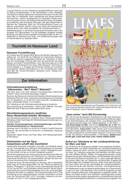 Mitteilungsblatt Ausgabe 35 - Verbandsgemeinde Nassau