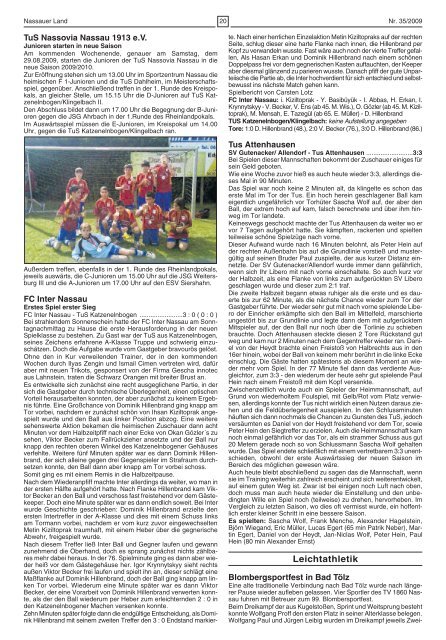 Mitteilungsblatt Ausgabe 35 - Verbandsgemeinde Nassau