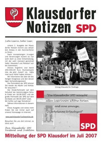 Stark im Norden! - beim SPD-Ortsverein Schwentinental