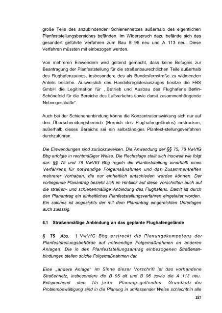 Stellungnahme zum Ergebnis des Anhörungsverfahrens - BVBB eV