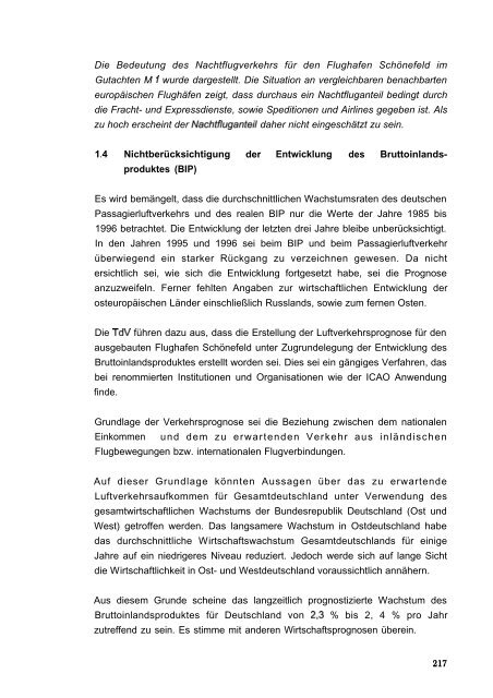 Stellungnahme zum Ergebnis des Anhörungsverfahrens - BVBB eV