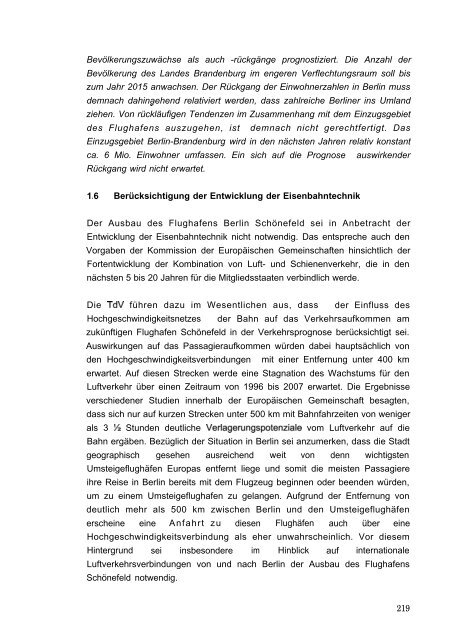 Stellungnahme zum Ergebnis des Anhörungsverfahrens - BVBB eV