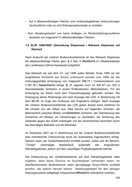 Stellungnahme zum Ergebnis des Anhörungsverfahrens - BVBB eV