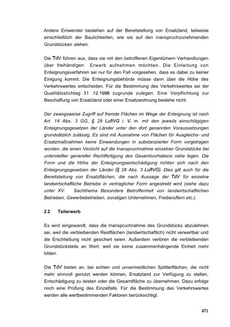 Stellungnahme zum Ergebnis des Anhörungsverfahrens - BVBB eV