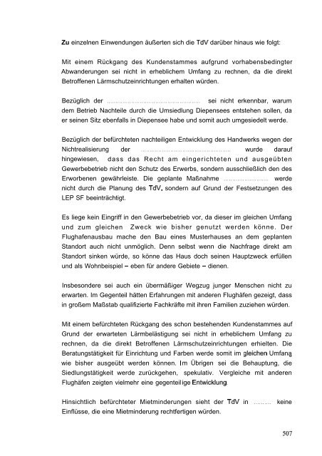 Stellungnahme zum Ergebnis des Anhörungsverfahrens - BVBB eV