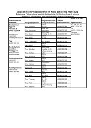 Verzeichnis der Sozialzentren im Kreis Schleswig-Flensburg - access
