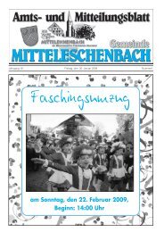 Amts- und Mitteilungsblatt Gemeinde Mitteleschenbach