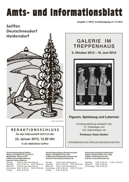 Amts Und Informationsblatt Seiffen