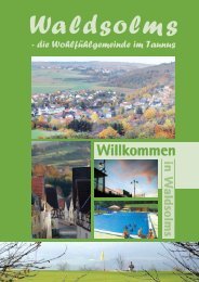 Die Ortsteile unserer Gemeinde - Waldsolms