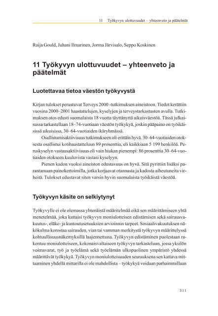 Työkyvyn ulottuvuudet - Julkari