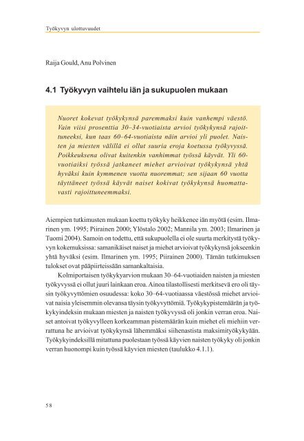 Työkyvyn ulottuvuudet - Julkari