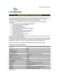 AMI Semiconductor I2T100 technology - Europractice