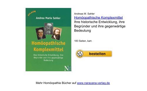 Andreas M. Sahler Homöopathische Komplexmittel