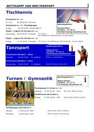 Turnen / Gymnastik Abteilungsleiterin - TSG Seckenheim eV