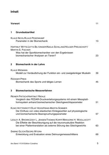 Inhaltsverzeichnis (PDF) - Feldhaus Verlag