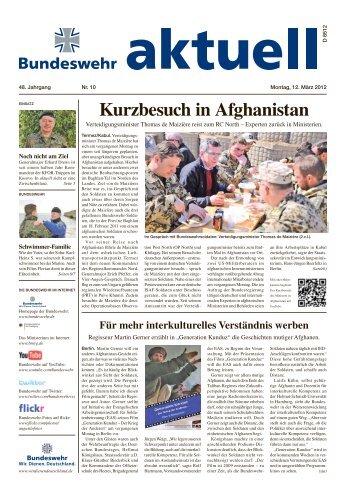 Kurzbesuch in Afghanistan - Bundeswehr