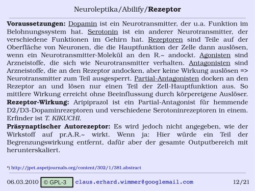 Neuroleptika (auch AntiPsychotika) - Wikimedia