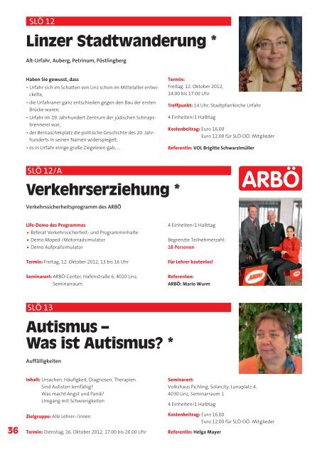 Das SLOÖ Fortbildungs-programm im PDF - SLÖ Oberösterreich