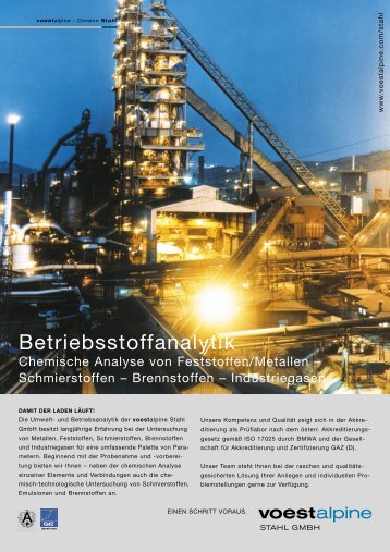 Betriebsstoffanalytik - voestalpine